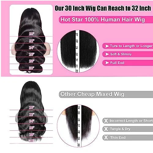 100% Human Hair Body Wave HD Lace Front Wig Raw Cuticle Aligned Brazilian Hair Vendors Available in Long Small Large Cap Size