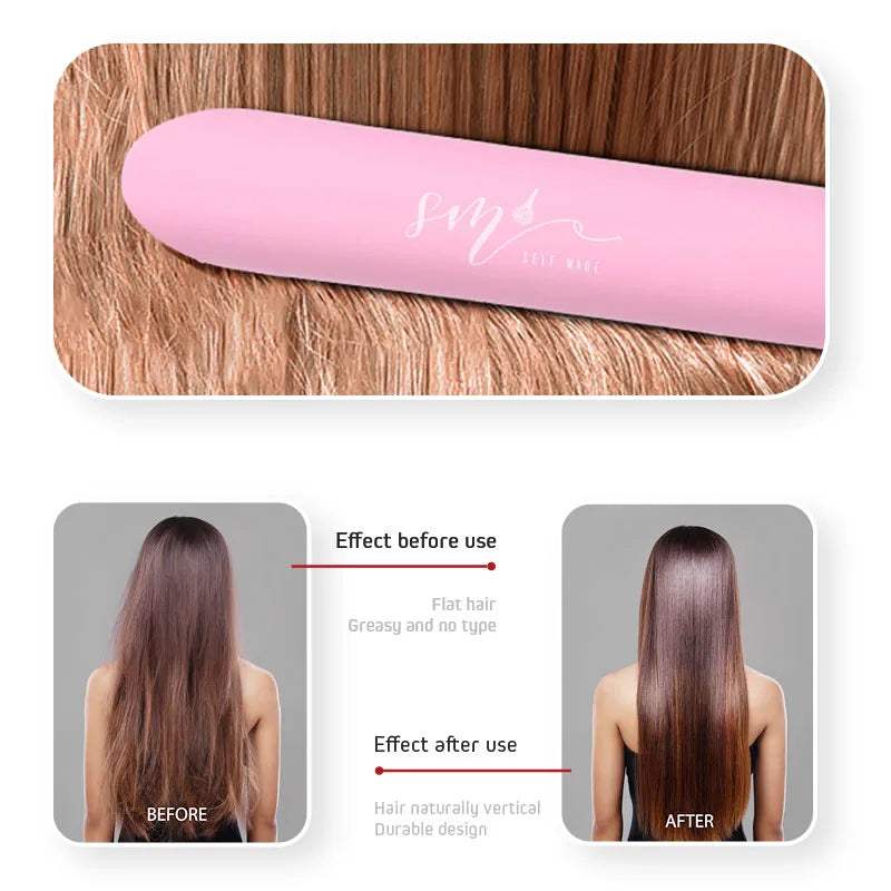 Electric Hair Straighteners Wholesale Good Price Hair Iron With Hair Straightener and Curler 2 in 1 Flat Iron for Women