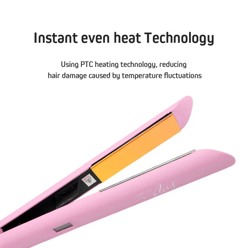 Electric Hair Straighteners Wholesale Good Price Hair Iron With Hair Straightener and Curler 2 in 1 Flat Iron for Women