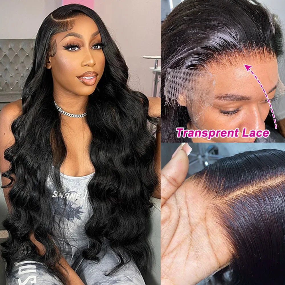 100% Human Hair Body Wave HD Lace Front Wig Raw Cuticle Aligned Brazilian Hair Vendors Available in Long Small Large Cap Size