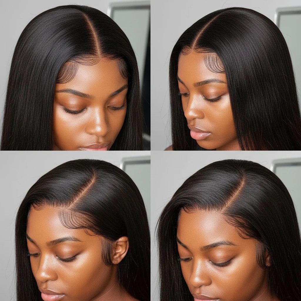 13x6 Transparent Lace Frontal For Women Pre Plucked Bleached Knots Brazilian Hair Lace Frontal