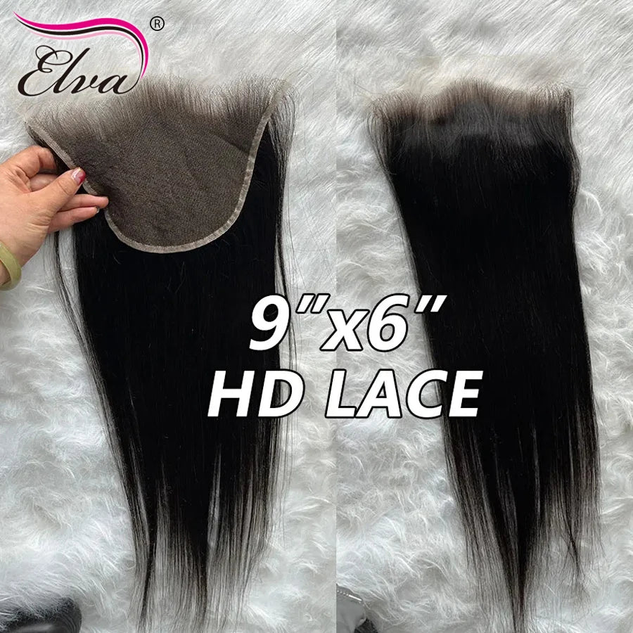 Single Knots Skinlike HD Lace Frontal 13X6 Human Hair Closures Pre Plucked Invisible HD Lace Free Part 5x5 HD Lace Closure Only