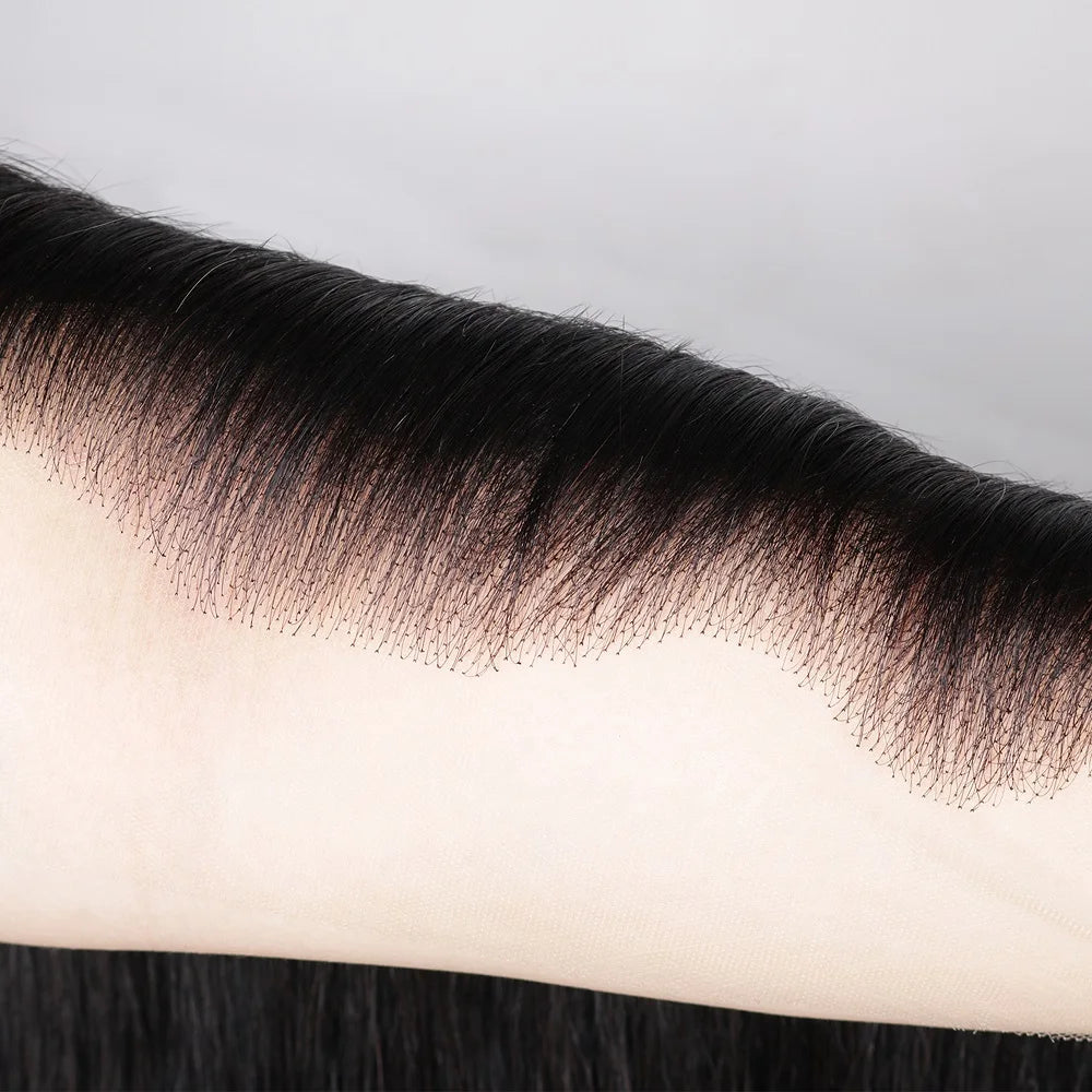 13x6 Transparent Lace Frontal For Women Pre Plucked Bleached Knots Brazilian Hair Lace Frontal