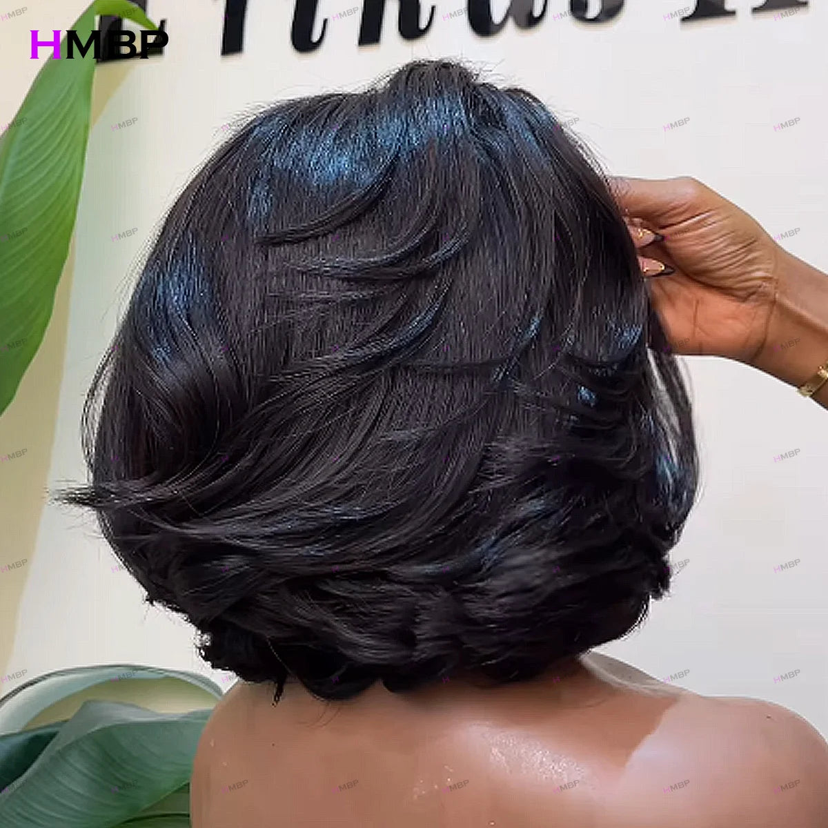 Glueless Lace Frontal Wigs Human Hair Ready To Wear Super Double Drawn 13×6 HD Lace Frontal Wig Bob Wig Pre Plucked For Womann