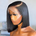 Straight Bob Lace Front Wig – 13x4 HD Transparent Lace, 180% Density